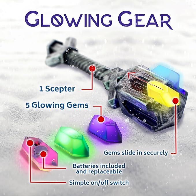Freeze Tag with a Twist: Vikings of the Northern Lights | 3-10 Players Ages 5+ | Glow in the Dark | Gem Treasure Hunt | RV &amp Family Camping Games | Outdoor Games for Kids | Backyard &amp Summer