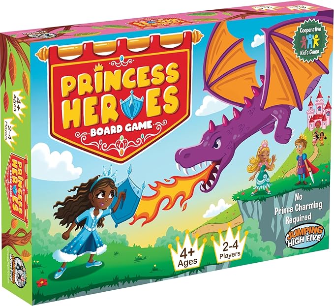 Princess Heroes Board Game - Cooperative Princess Castle Game for Kids Ages 4 and Up - Children Develop New Skills Through Play Perfect for Family Fun Time