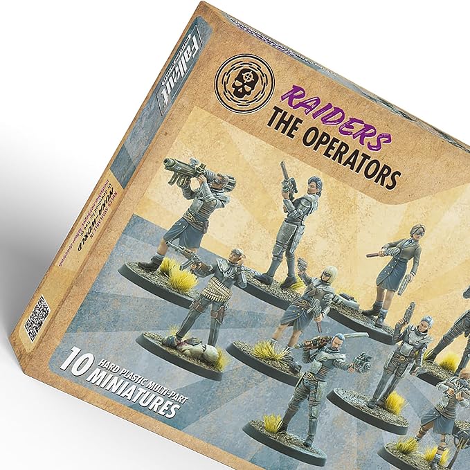 Modiphius Entertainment: Fallout Wasteland Warfare: Raiders - The Operators - 10 Unpainted Figures Nuka World Wave Miniatures Compatible w/ Factions