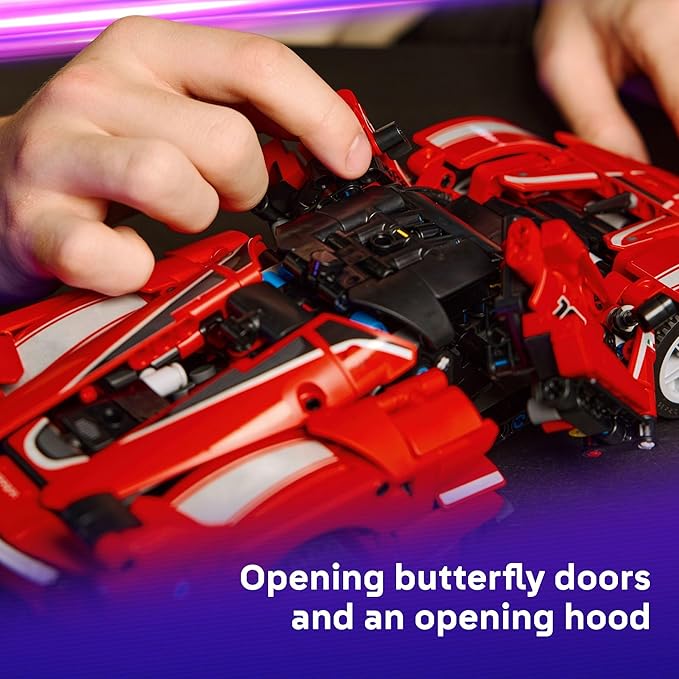 LEGO Technic Ferrari FXX K Toy Car - Building Toy for Girls &amp Boys Ages 10+ - Cool Birthday Gift for Kids - Race Car Model for Play &amp Display - 42212