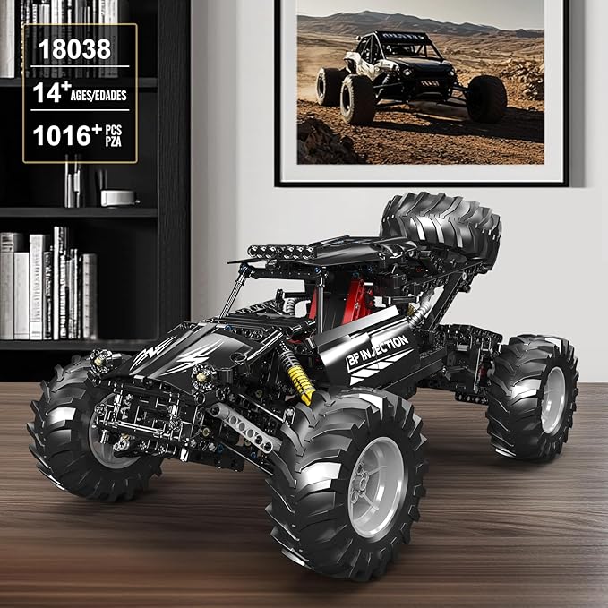 Mould King 18038 RC Off-Road Building Car Toys 1016 Pieces Building Blocks Climbing Car Model with Motors Idea Gift for Adults