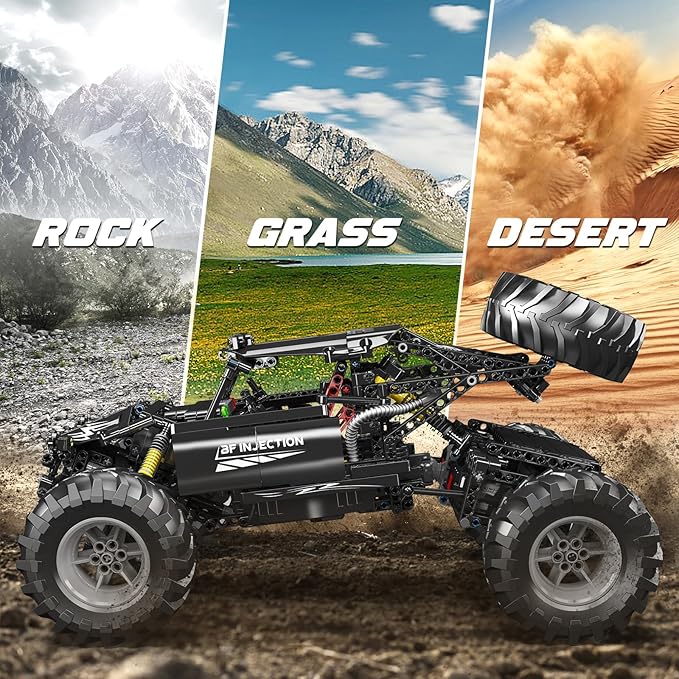 Mould King 18038 RC Off-Road Building Car Toys 1016 Pieces Building Blocks Climbing Car Model with Motors Idea Gift for Adults