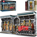 Reobrix Magic Train Booknook Building Set with Lights Creative Bookends Building Kit 66031 Bookshelf Home Decor 2795 PCS Book Nook Model Toy Kit Gift for Teens 14+ and Adults