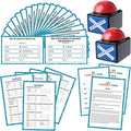 Christian Bible Friendly Game with 2 Answer Buzzers Religious Family Card Church Group Fun Trivia Quiz for Easter Party Office Class Team Building (Square)