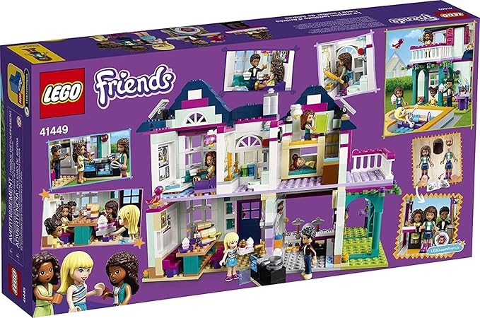 LEGO Friends Andrea's Family House 41449 Building Kit Mini-Doll Playset is Great Gift for Creative 6-Year-Old Kids New 2021 (802 Pieces)
