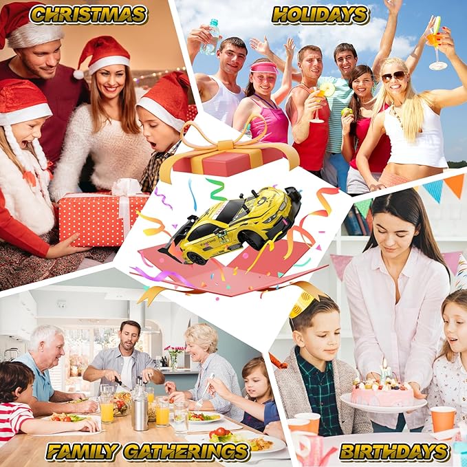 RC Drift Car 1/20 Scale 2.4GHz 4WD Remote Control Car with Led Lights 22KM/H High Speed Rechargeable Batteries Racing Sport Cars RC Cars for Kids Boys Girls Adults Gifts Birthday Christmas