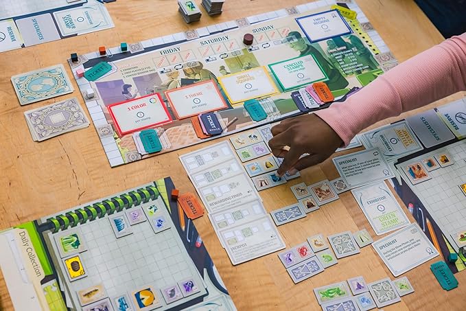 Stonemaier Games: Stamp Swap by Paul Salomon | A Competitive Stamp Collecting Strategy Board Game for Adults &amp Family | Curate the Most Well-Focused &amp Beautiful Stamp Collection | 1-5 Players