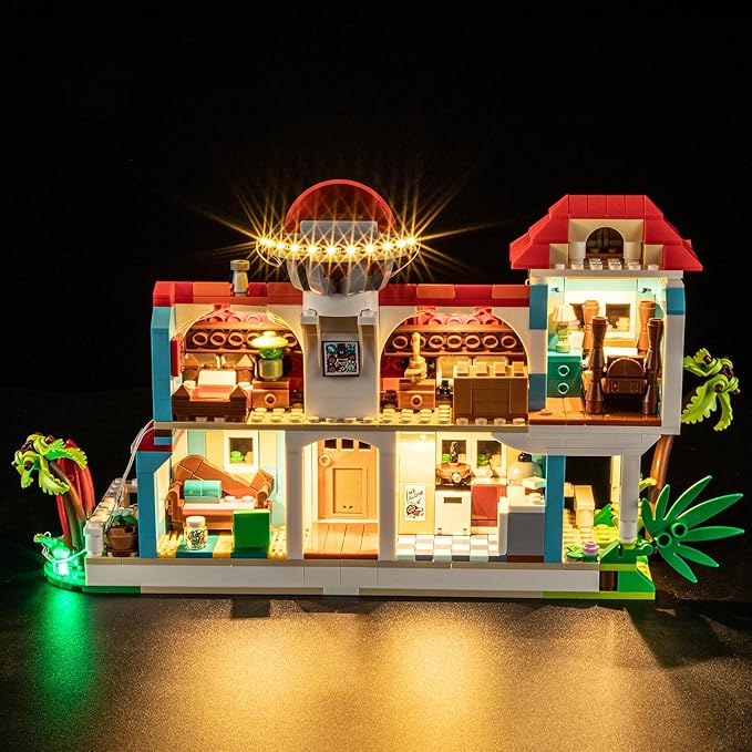 YEABRICKS LED Light for 43268 Disney Lilo and Stitch Beach House Building Blocks Model (Building Set NOT Included)