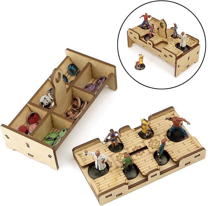 TowerRex Organizer for Betrayal at House on The Hill 2nd Ed Board Game Widow's Walk Expansion Storage Insert Accessories Upgrade