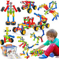 Kids STEM Building Toys for 3 4 5 6 7 8+ Year Old Boy Girl Birthday Gift 125 Pcs Preschool Classroom Educational Building Blocks Stem Kits Activities Ages 3-5 4-8 5-7 6-8 Engineering Creative Games