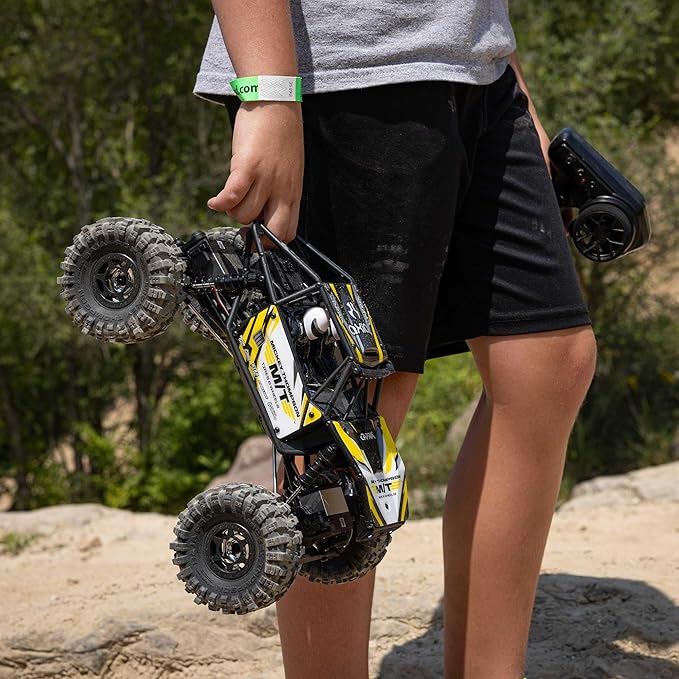 Axial RC Truck UTB18 Capra 4WS 1/18th 4x4 RTR (Comes with Everything Needed to Run) Yellow AXI-1750T2