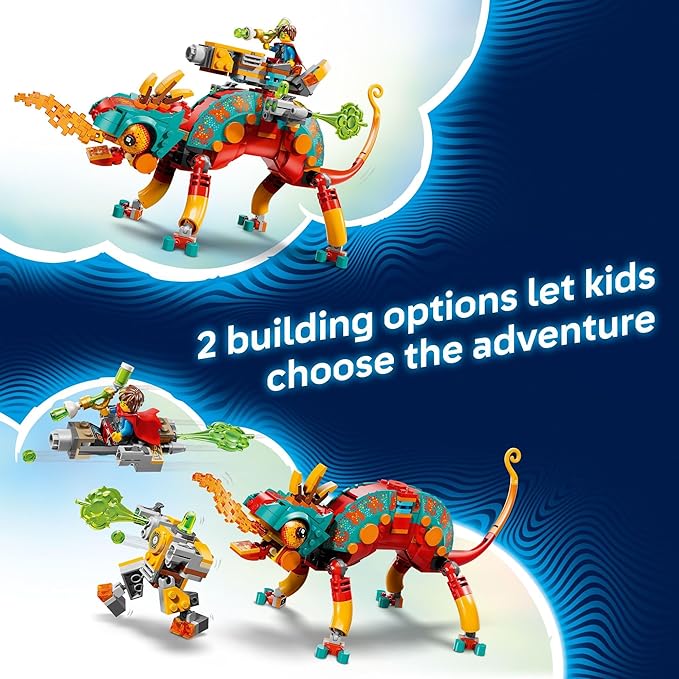 LEGO DREAMZzz Mateo’s Fire Chameleon Building Toy - Pretend Play Set for Kids Ages 7+ - Storytelling Toy for Boys &amp Girls - 2 Construction Modes for Pretend Play - Gift Idea for Birthdays - 71492