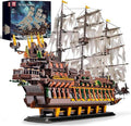 Mould King Large Pirates Ship Model Building Blocks Kits MOC Dutchman Building Block Pirate Ship Construction Set to Build Toys Gift for Age 14+/Adult Collections Enthusiasts (4364+Pieces)