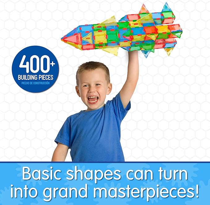 The Learning Journey: Techno Tiles Super Set Educational STEM Preschool Stacking Toy Construction Building Blocks 400+ Pieces Toys &amp Gifts for Boys &amp Girls Ages 45678 Years and Up