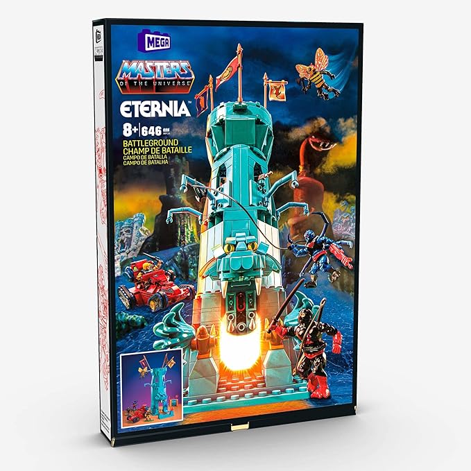 Mattel MEGA Masters of The Universe Eternia Battleground Toy Building Set Small HFF28