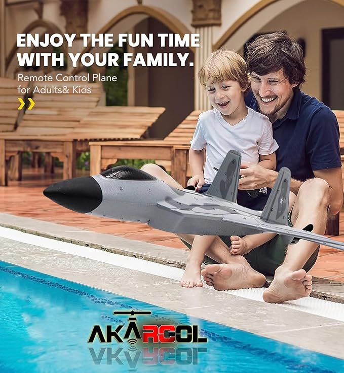 Rc Plane Jet Extra 3 Battery Remote Control Airplane 2025 Christmast Gift- New Planes Model Led Light Aircraft Fighter Army Toy with Easy to Flying Toys for Boys and Girls