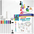 KEFF Make Your Own Board Game Set - DIY Blank Game Board Kit with Game Pieces Blank Cards Dice Spinner Pawns &amp More - Fun Family Board Games for Kids &amp Adults