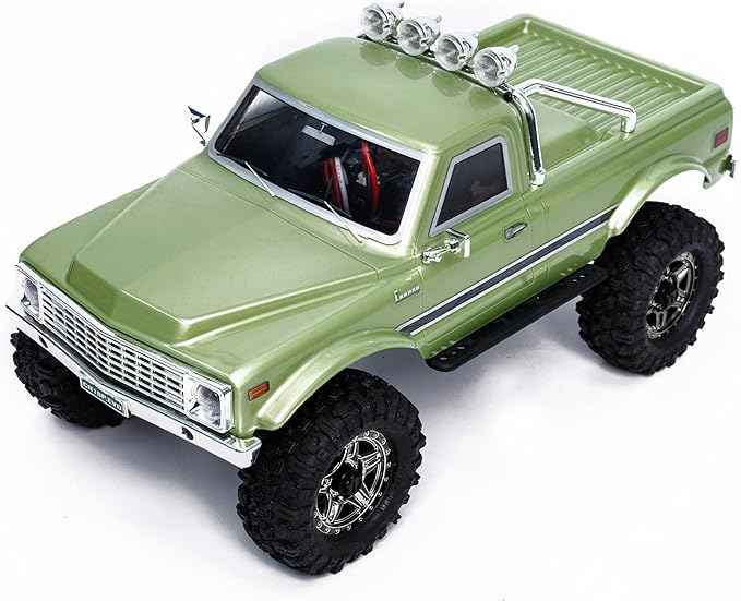 HOBBYPLUS CR18P EVO 2 Rock RC Crawler - 1/18 Scale Mini RC Crawler with Two-Speed Transmission All-Metal Gears Evolved EVO Platform Ready-to-Run Distinctive Styling Convoy Medium Olive Green