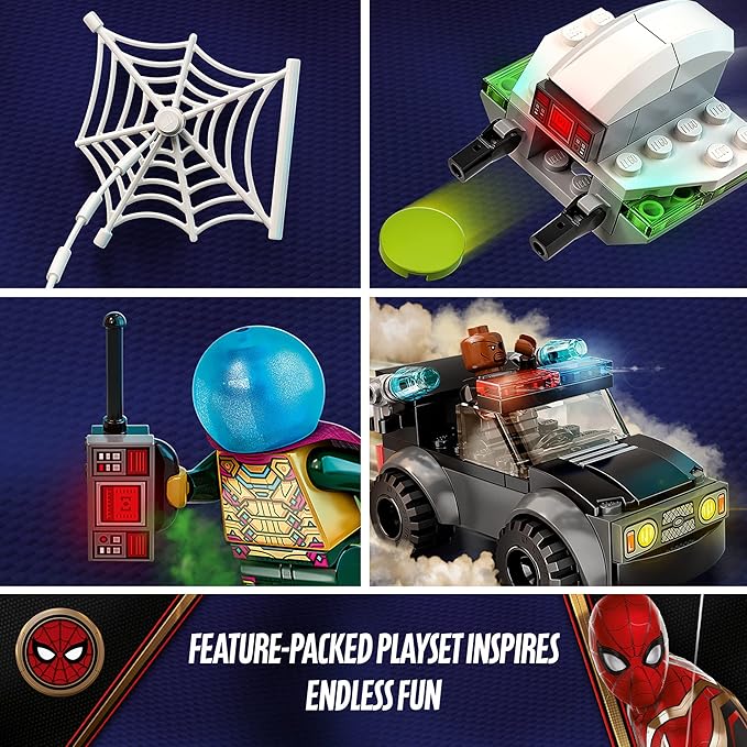 LEGO Marvel Spider-Man vs. Mysterio’s Drone Attack 76184 Building Kit (73 Pieces)