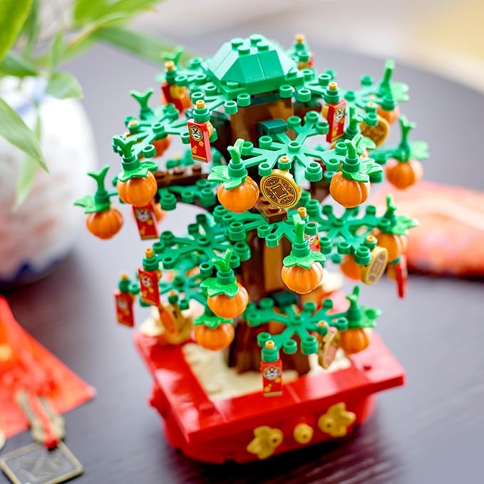 LEGO Money Tree Building Kit for Kids Aged 9 Plus Lunar New Year Gift for Boys and Girls Sparks Pretend Play Seasonal Decor 40648