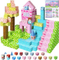 100PCS Magnetic Blocks Magnetic Building Blocks STEM Constructions Magnet Blocks for Boys Girls Age 3 4 5 6 7 8 9 10 Sensory Stacking Toy Christmas Birthday Gifts for Kids