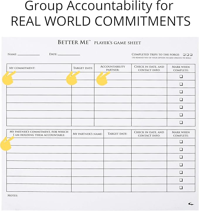 Better Me Self-Improvement Board Game - Fun &amp Connection for Couples Friends and Family Game Night Relationship Date Night Ideas Counseling and Group Therapy Goal Setting &amp Accountability