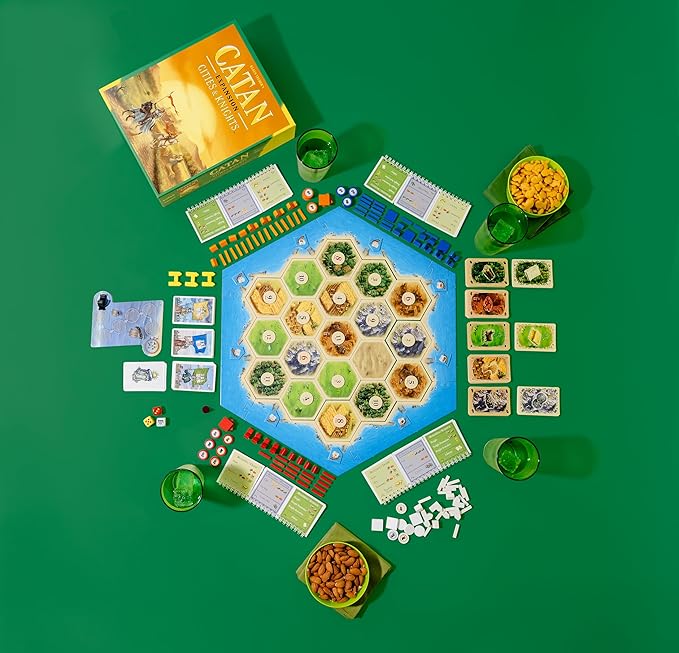 CATAN Cities &amp Knights Board Game Expansion - Enhance Your CATAN Experience with Intriguing New Challenges! Strategy Game for Family Ages 12+ 3-4 Players 90 Min Playtime Made by CATAN Studio