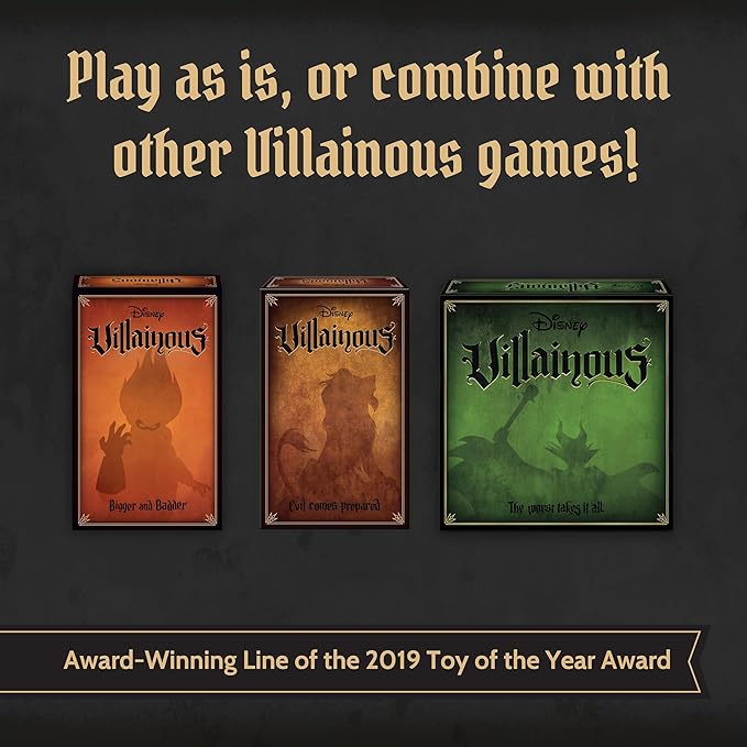 Ravensburger Disney Villainous - Perfectly Wretched - Join Disney Characters Pete Cruella De Vil or Mother Gothel - Play as Stand-Alone or with other Villainous Games - Award-Winning Line - Ages 10+
