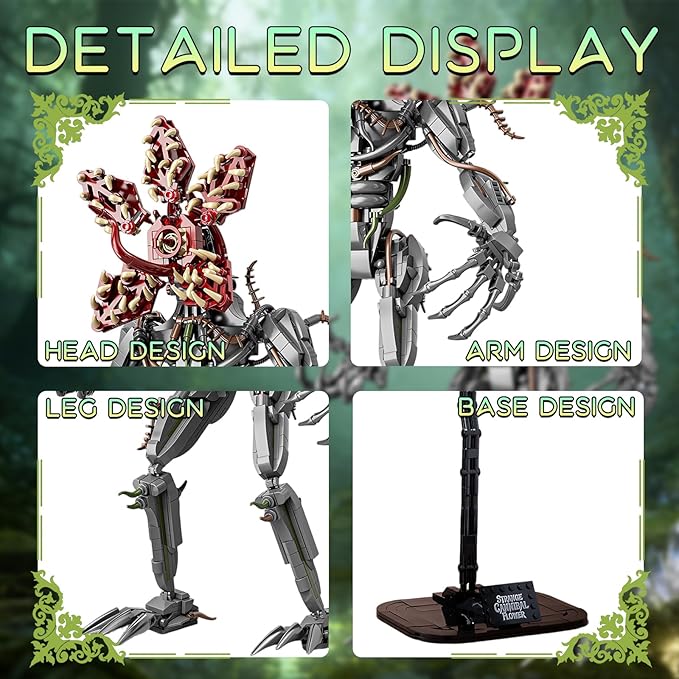 2 in 1 Strange Cannibal Flower Building Blocks Sets Horror Model Toys for Adults Teens 858 PCS