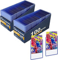 200 Hard Card Sleeves Card Toploaders for Protection for Baseball Football Premium Top Loaders for Cards Ensuring Safety (200 Hard Sleeves)