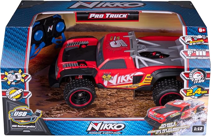 Pro Trucks Nikko Racing #5 - RC Truck Remote Controlled Truck Splash Dust Proof Suspension Off-Road Mud Sand Dirt Snow