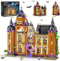 Magic School Building Set with Light Easter 3 Style Modes Big Castle House Construction Model with Potion Shop 1960 PCS Clock Tower Home Decor Building Blocks Gift for Adults Boys Girls 12+