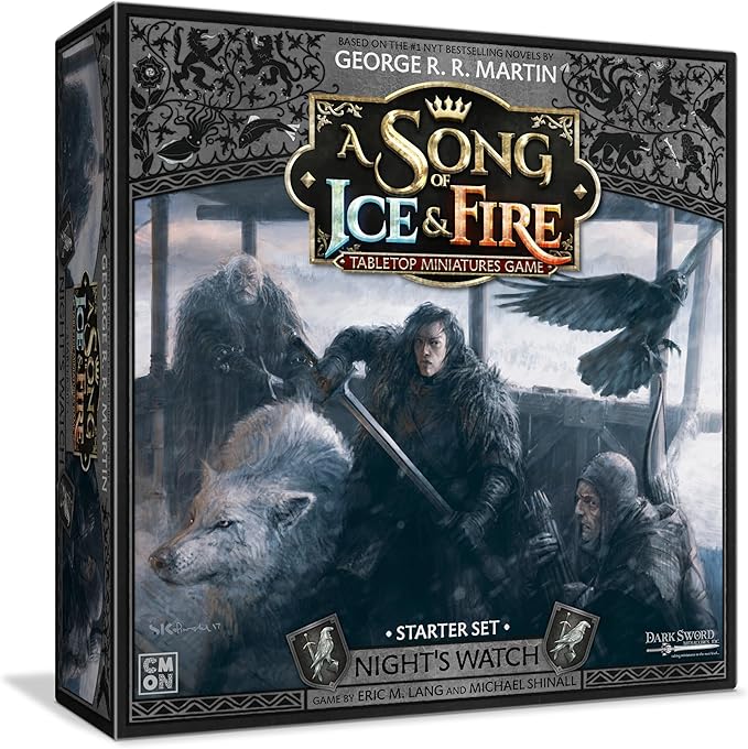 A Song of Ice &amp Fire Tabletop Miniatures Game Night's Watch Starter Set - Defend The Realm with Honor and Duty! Strategy Game for Adults Ages 14+ 2+ Players 45-60 Minute Playtime Made by CMON