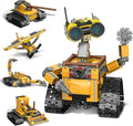 Robot Building Sets for Kids - 5 in 1 Wall Robotic Kit 748 PCS Robot with Interchangeable Arms Bulldozer Plane Building Block Toy Model for Boys Girls 8-12 Easter Home Decor