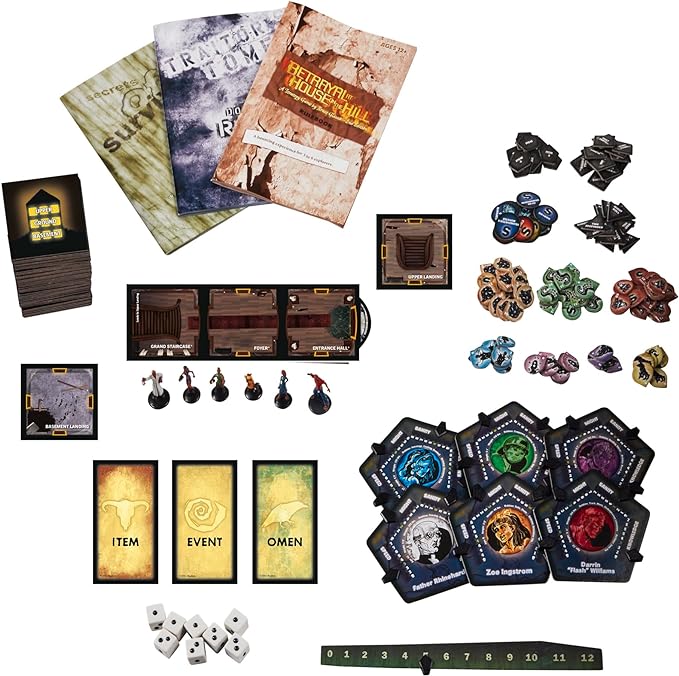 Hasbro Gaming Avalon Hill Betrayal at The House on The Hill Second Edition Cooperative Board Game Ages 12 and Up 3-6 Players 50 Chilling Scenarios