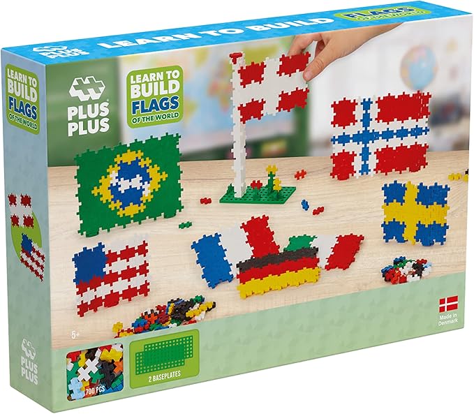 Plus Plus - 700-piece World Flags Discovery Kit - Building Set - PP3932