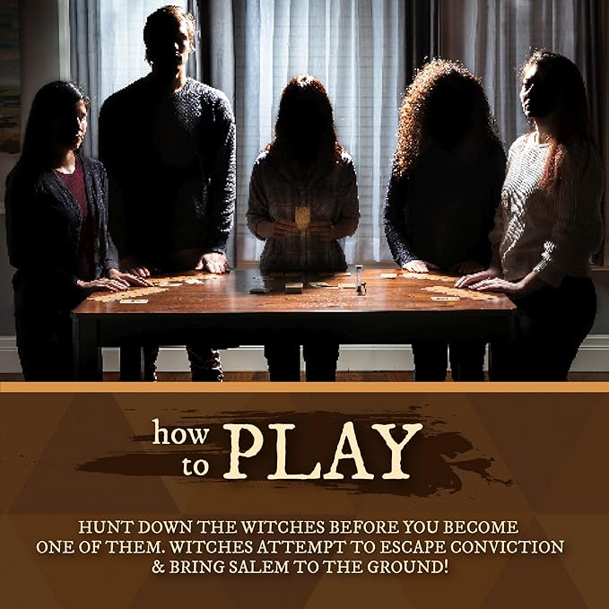Facade Dark Cites Series Board Game of Strategy Deceit and Luck - Card Game for Teens Adults and Family - Salem 1692