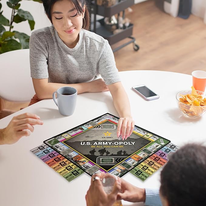 MasterPieces Opoly Board Games - U.S. Army Opoly - Officially Licensed Board Games For Adults Kids &amp Family