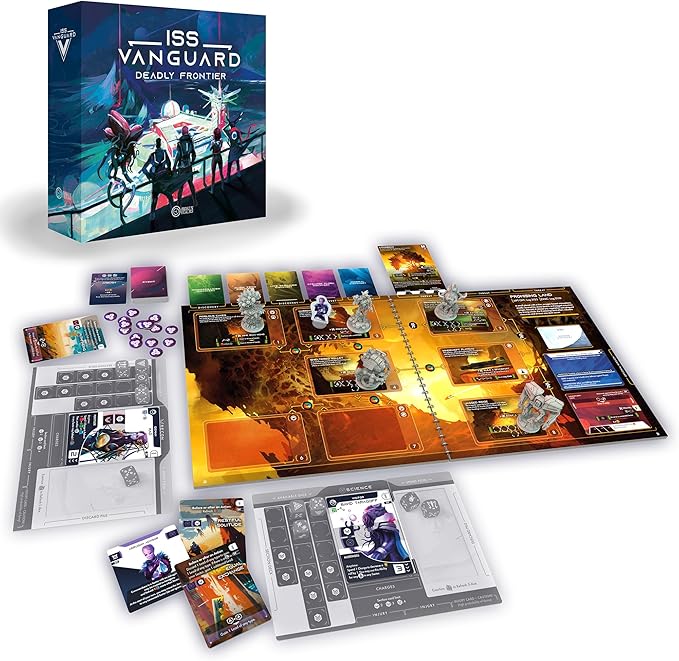 ISS Vanguard: Deadly Frontier Campaign Expansion - New Challenges &amp Adventures! Cooperative Sci-Fi Strategy Game Ages 14+ 1-4 Players 90-120 Min Playtime Made by Awaken Realms