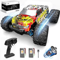 DEERC RC Cars High Speed Remote Control Car for Adults Kids 30+MPH 1:16 Scales 4WD Off Road RC Monster TruckFast 2.4GHz All Terrains Toy Trucks Gifts for Boys2 Batteries for 40Min Play