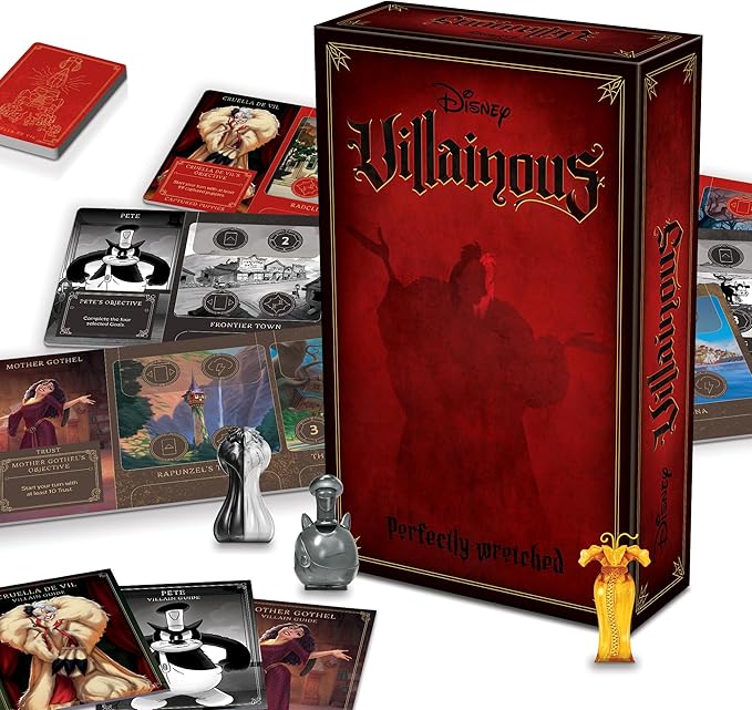 Ravensburger Disney Villainous - Perfectly Wretched - Join Disney Characters Pete Cruella De Vil or Mother Gothel - Play as Stand-Alone or with other Villainous Games - Award-Winning Line - Ages 10+