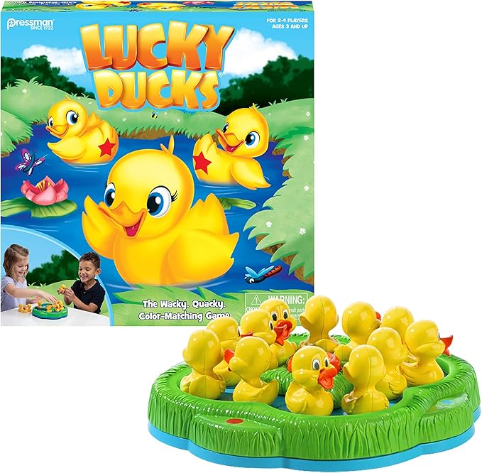 Pressman Lucky Ducks -- The Memory and Matching Game that Moves 5