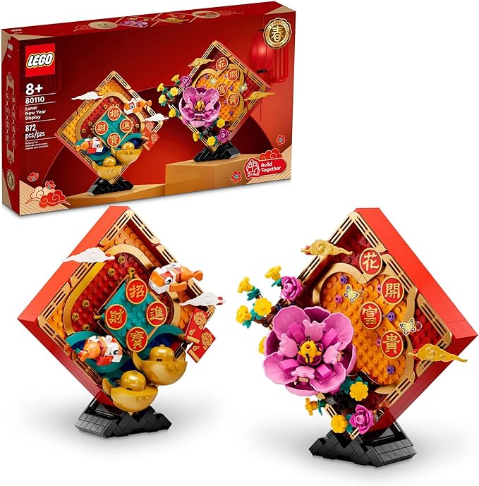 LEGO Lunar New Year Display 80110 Building Toy Set for Kids Boys and Girls Ages 8+ (872 Pieces)