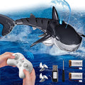 Remote Control Shark Toys for Boys Kids 1:18 Scale High Simulation Shark for Pool 2.4Ghz Electric RC Shark Boat Fish Toys with Light &amp Spray Toy Shark Gifts for 6 7 8 9 Year olds Kid Boys Girls