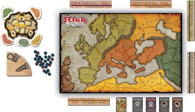 Renegade Game Studios Risk Godstorm: Ancient Civilization Strategy Board Game 382 Miniatures 2-5 Players Ages 10+