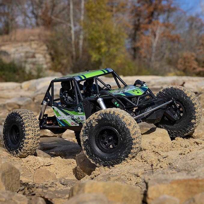 Axial RC Crawler 1/8 AXP8 Gilamon 2.2 4X4 RTR Brushed Trail Buggy Green (Battery and Charger Not Included) AXI-1207T1