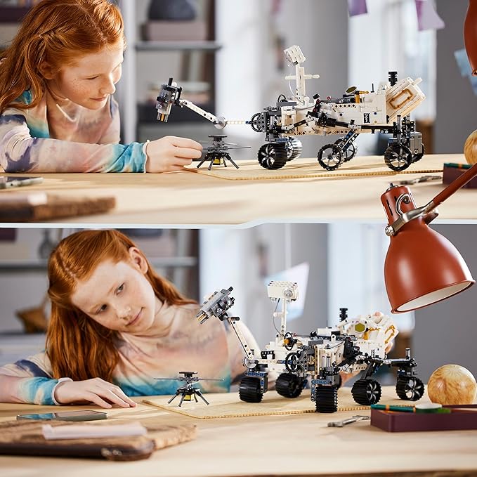 Lego Technic NASA Mars Rover Perseverance Space Model with AR Application Experience Construction Toy Vehicle Science and Engineering Gift for Boys and Girls 10 Years Old and Over 42158