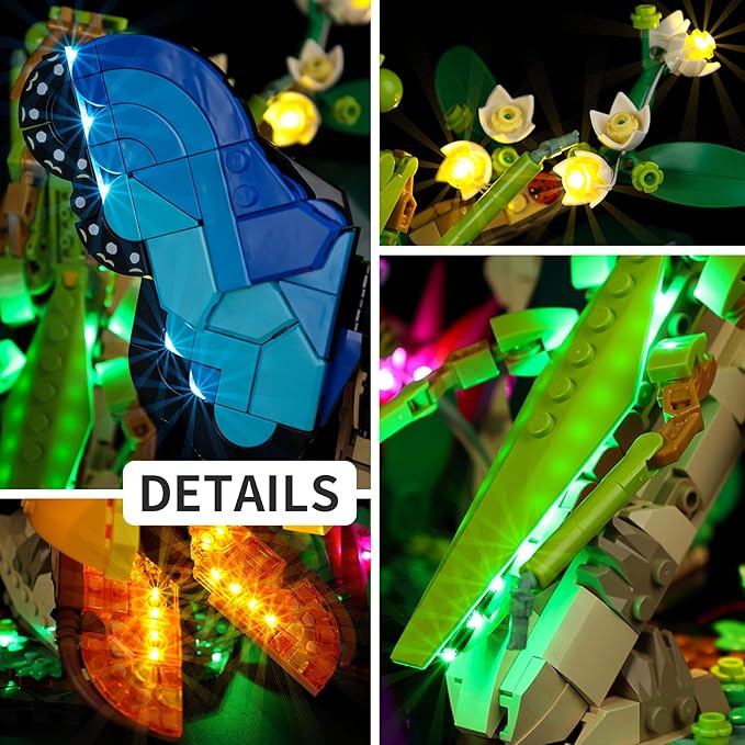 Kyglaring LED Light for Lego 21342 The Insect Collection Creative Lighting Kit NO Lego Blocks Set (Classic Version)