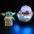 YEABRICKS LED Light for 75403 Star Wars Grogu with Hover Pram Building Blocks Model (Building Set NOT Included)