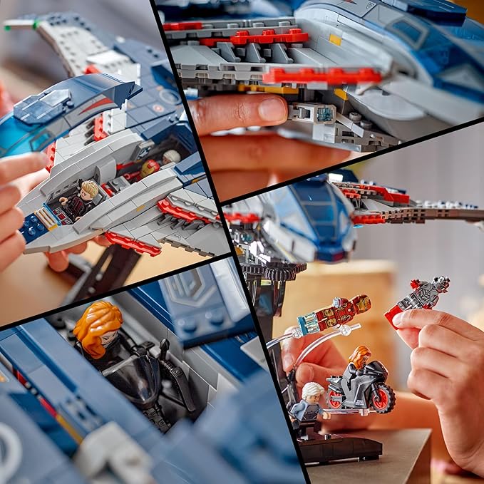 LEGO Marvel Avengers: Age of Ultron Quinjet - Kids Toy for Boys and Girls Ages 12+ - Avengers Toy with 5 Marvel Action Figures - Collectible Decor &amp Playset - Gift Idea for Birthdays - 76325